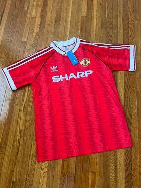 Manchester United FC Adidas Originals Retro 80s Home Jersey - Men's XXL (NWT)